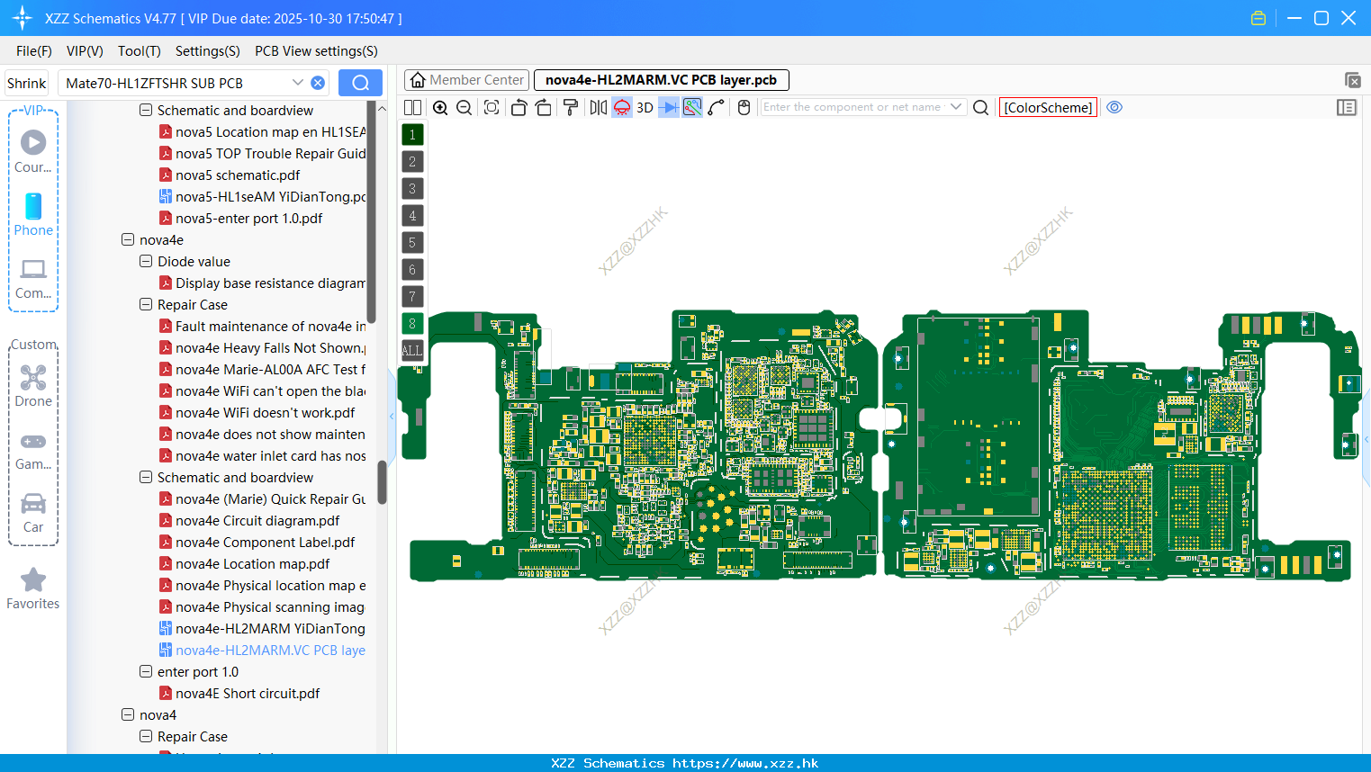 Huawei Nova4e-HL2MARM.VC PCB Layer